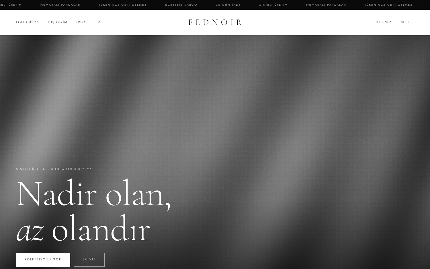 Fednoir ekran görüntüsü: Ana sayfa