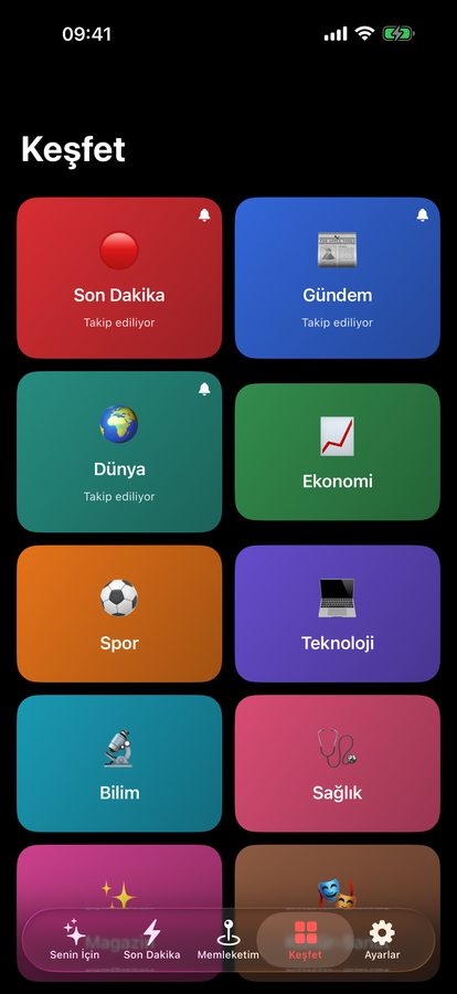 HaberPlus ekran görüntüsü: Keşfet