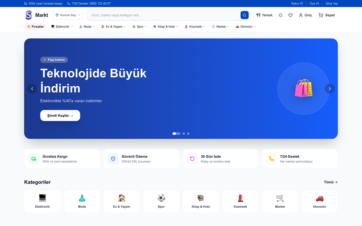 Suppamarkt ekran görüntüsü: 1 · Ana sayfa